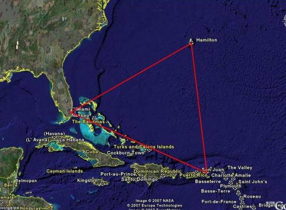 Уфолози заснеха над Бермудския триъгълник невиждано нашествие на НЛО