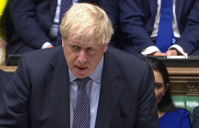 НА ЖИВО: Борис Джонсън с пламенна реч пред британския парламент 