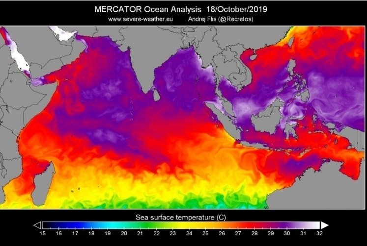Необичаен феномен над Индийския океан побърква времето и у нас! КАРТА