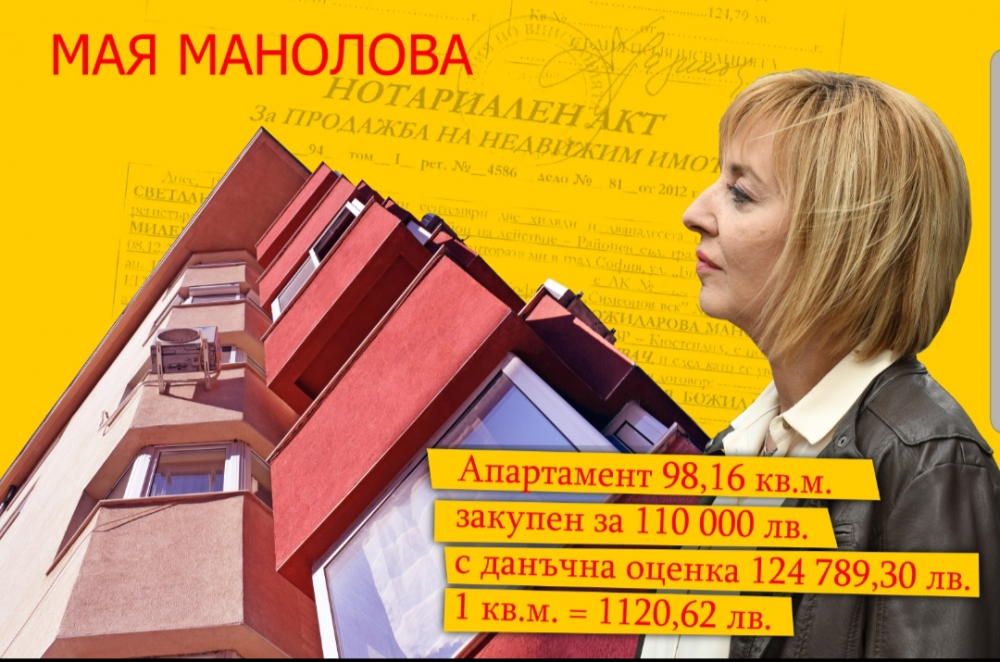 Апартаментгейт с Мая Манолова! И тя се облажи с евтин апартамент