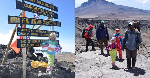 Шестгодишно момиче качи най-високия връх в Африка