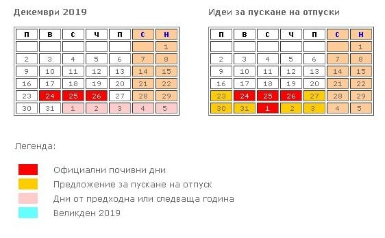 Празниците наближават и ето как ще почиваме