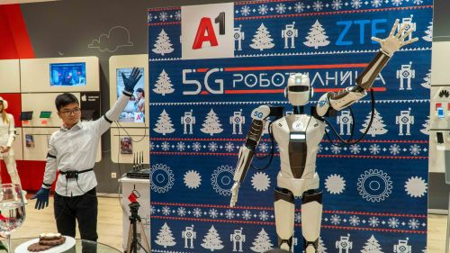 А1 демонстрира роботизация през първата в страната 5G самостоятелна (standalone) мрежа в Mall of Sofia между 19 и 23 декември