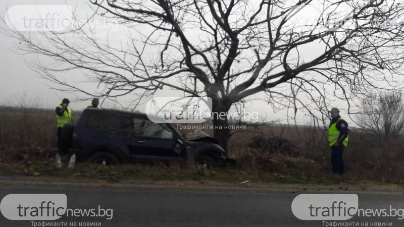 Тежък инцидент на пътя Пловдив-Карлово СНИМКИ