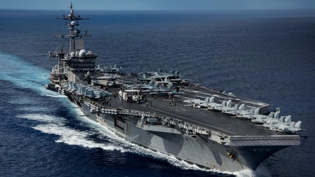 Ударна група на самолетоносача USS Harry Truman зае позиция в Оманския залив заради иранската ракетна атака 
