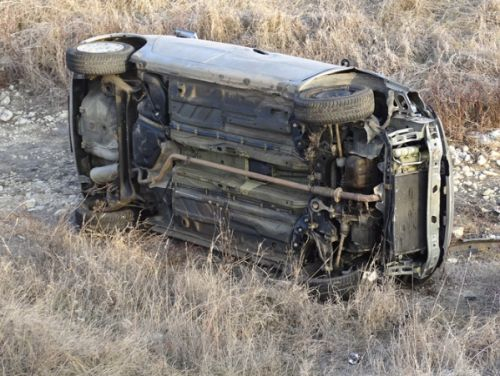Тежка катастрофа с шофьорка край Рилци СНИМКИ