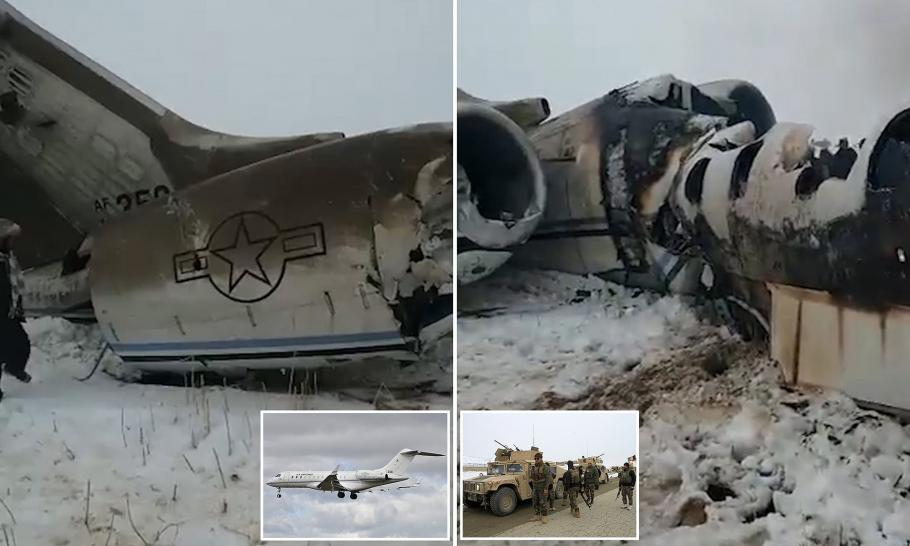 Не лайнер, а американски военен самолет е рухнал при талибаните в Афганистан СНИМКИ