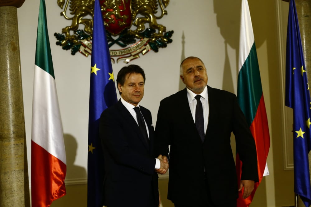 Бойко Борисов: Италия е важен партньор за България в ЕС и съюзник в НАТО
