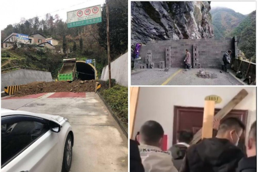 Страшни сцени в Ухан: Запечатват апартаменти, блокират тунели и пътища, за да не избягат заразените ВИДЕО