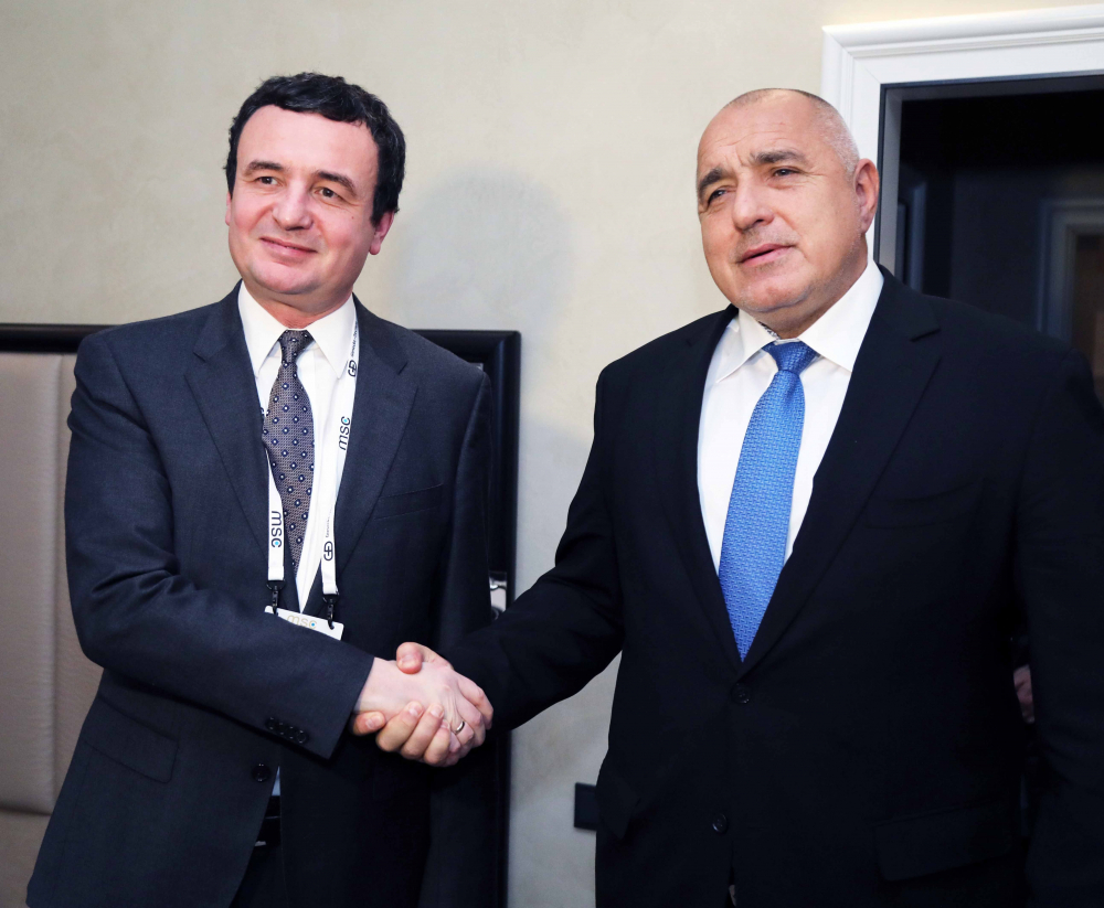 Борисов проведе важен разговор с колегата си от Косово 