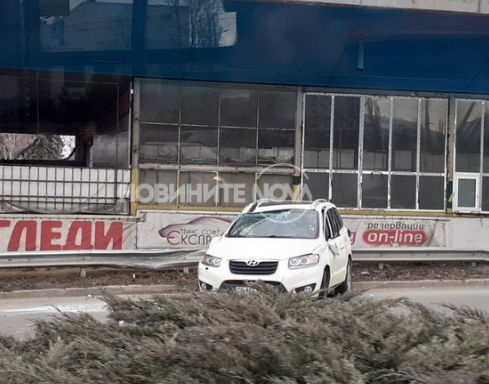 Инцидент на Площада на авиацията в София СНИМКИ
