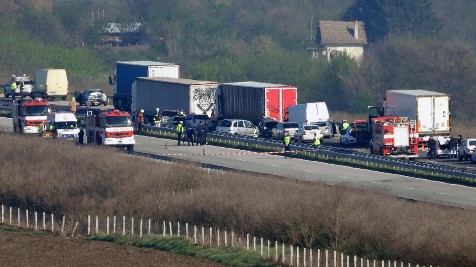Дежавю: Отново верижна катастрофа с ТИР-ове на магистрала "Марица"