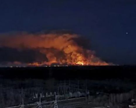 Ето какво се случва с пожара, вилнеещ край Чернобил 