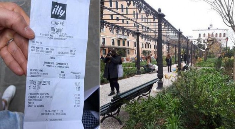 В Италия надуха цените! 21 евро за сок и капучино във Венеция