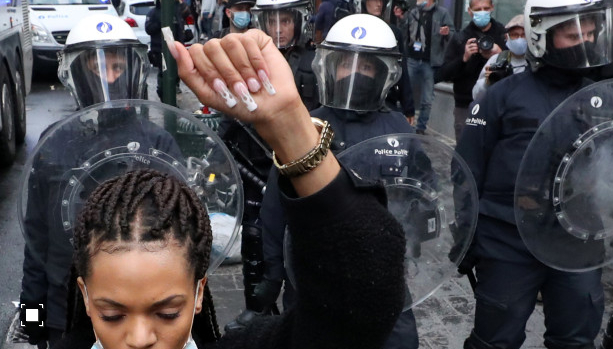150 души бяха задържани по време на протести срещу расизма в Брюксел