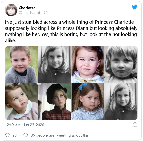 Фенове откриха шокираща прилика между лейди Даяна и принцеса Шарлот СНИМКИ