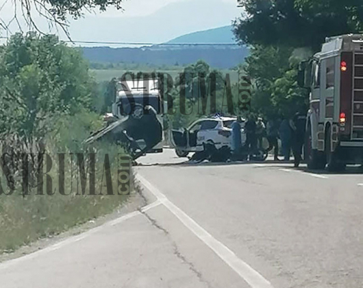 Касапница с 2 трупа затвори пътя край Дупница