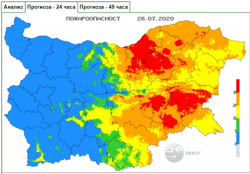 Нова опасност тлее в 7 области на България КАРТА