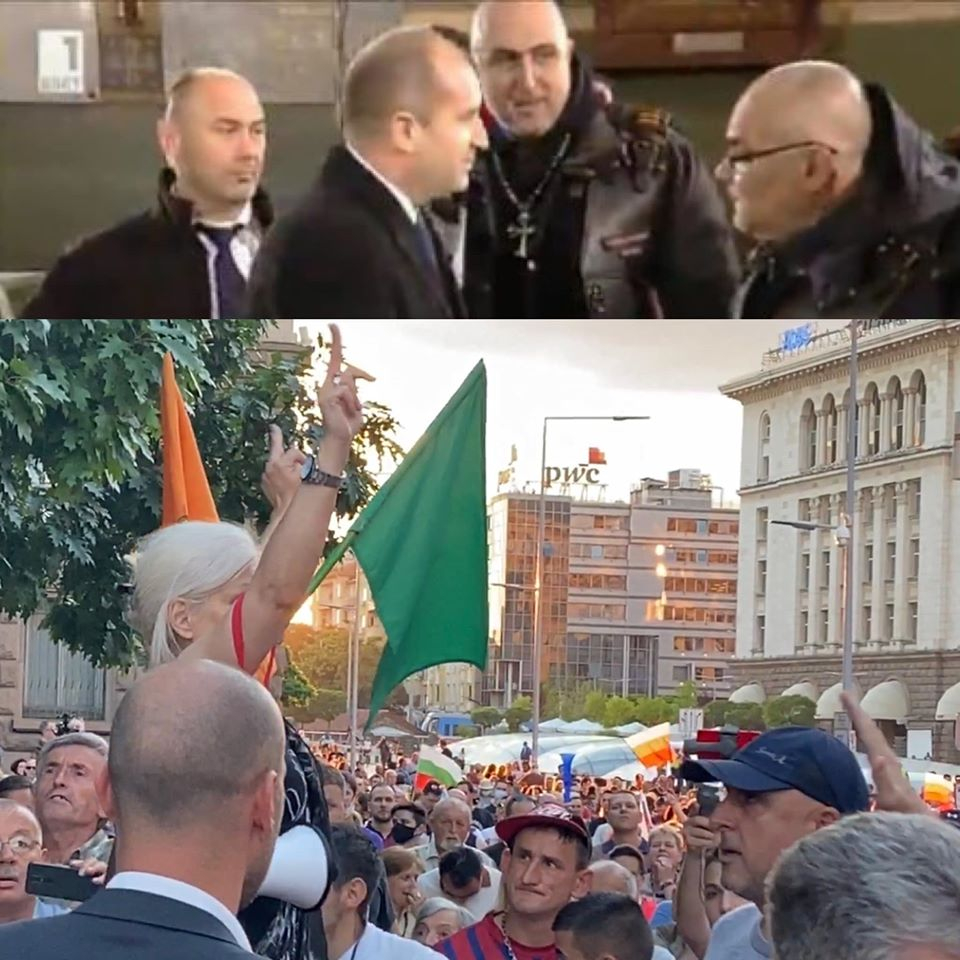 Нощните вълци на Путин помагат на Радев на протеста в София СНИМКИ