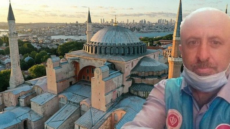 Внезапна смърт на мюезин в "Света София" възроди мрачни пророчества за съдбата на Турция ВИДЕО