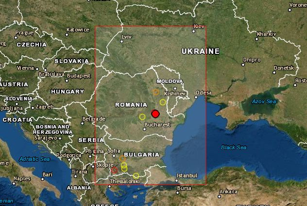 Силно земетресение на един хвърлей от България