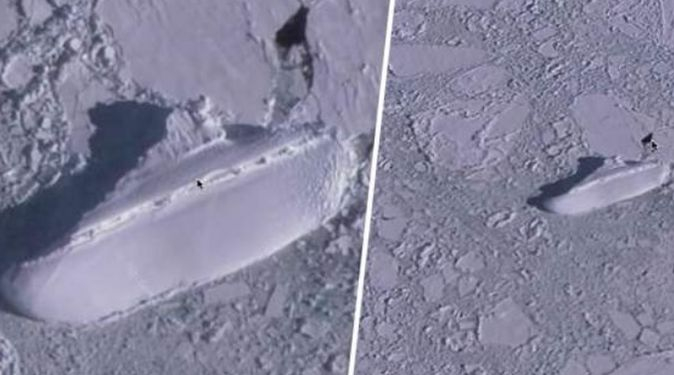 Нацистки кораб или Ноевият ковчег: Тайнствен съд бе открит край бреговете на Антарктида ВИДЕО
