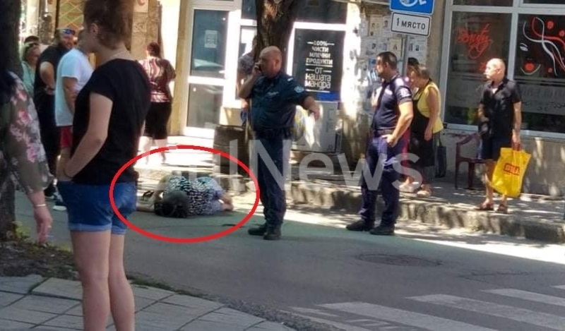 Извънредна ситуация в центъра на Враца, жена лежи на земята СНИМКИ 