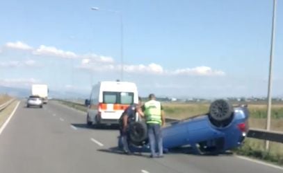 Първо в БЛИЦ! Тежка катастрофа на Северната тангента в София ВИДЕО