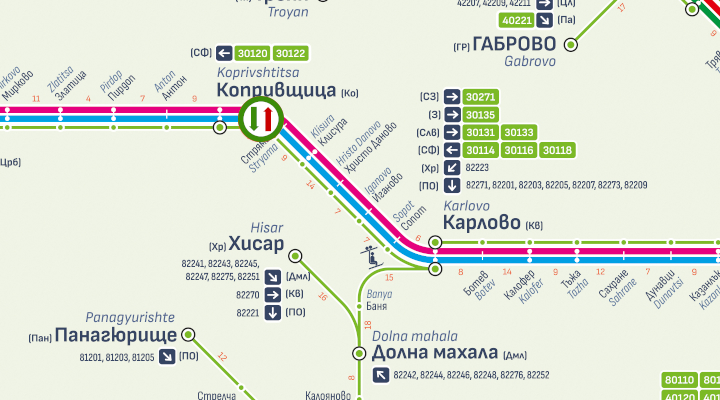 Възстановява се движението на влаковете в участъка между гарите Карлово и Антон