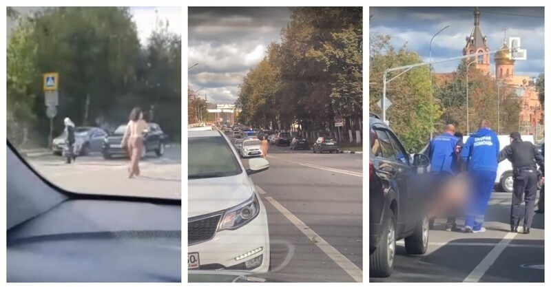 Зрелище: Известна тв водеща тръгна чисто гола по улиците, патрулка я охранява ВИДЕО 18+