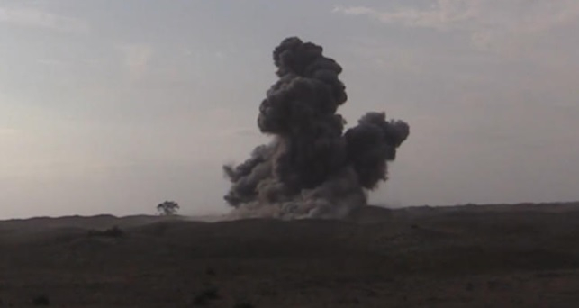 Унищожаването на 500-килограмова бомба бе заснето на ВИДЕО