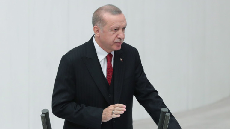 Ердоган пред кипърските турци: В Кипър има два народа и две държави