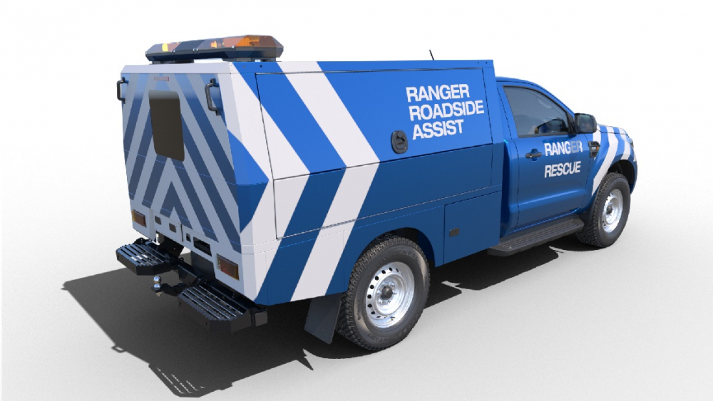 Ford Ranger с модел шаси кабина, готов за трансформации