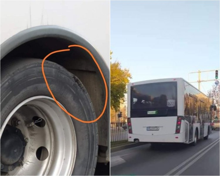 Пътници в Пловдив изпаднаха в ужас, като видяха гумите на автобуса си 