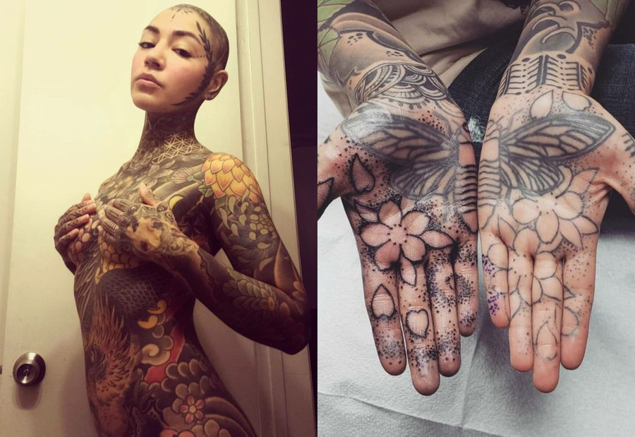 Момиче покри тялото си с татуировки, постави и на гениталиите СНИМКИ 18+