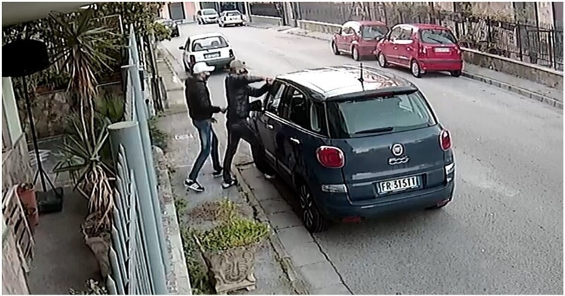 Престъпници откраднаха кола по необичаен и невиждан начин ВИДЕО