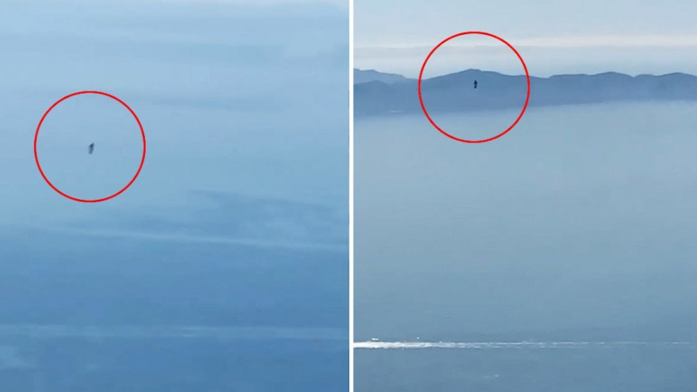 Американски пилоти заснеха мистериозен летящ човек  над Калифорния ВИДЕО