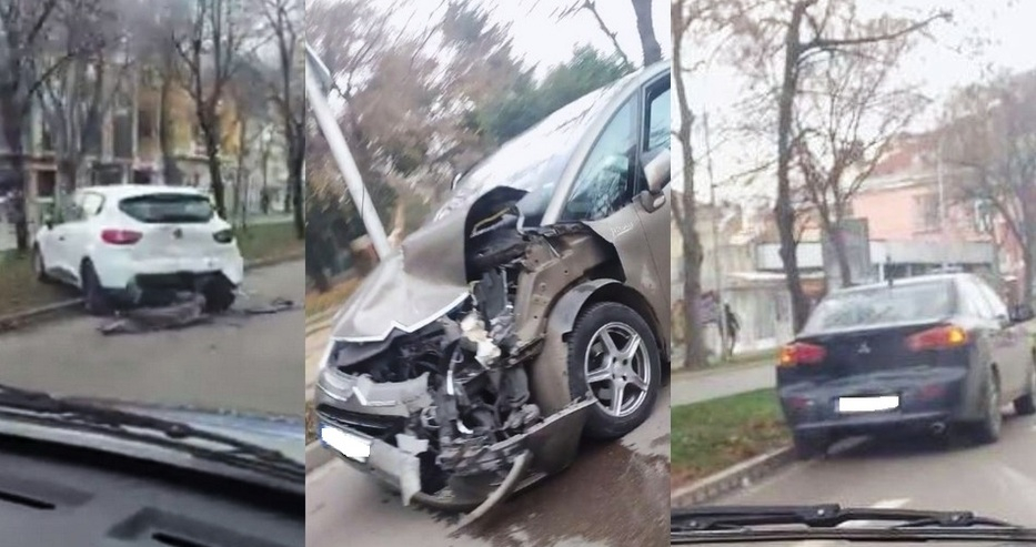 Зверска катастрофа с три коли в центъра на Варна 