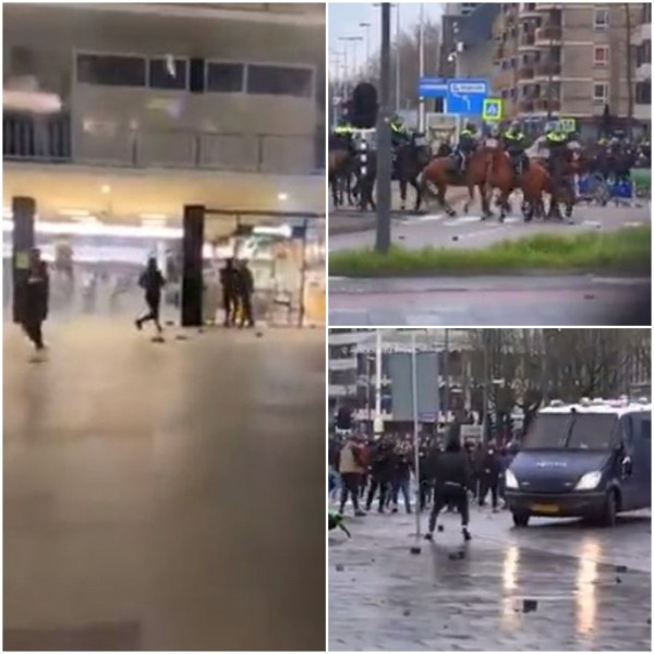 Почна се: Протестиращи срещу мерките за К-19 ограбват магазини ВИДЕО