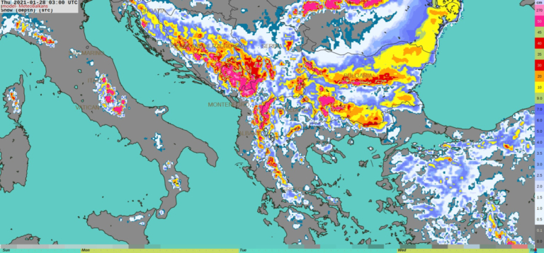 Страховит циклон носи 40 см. сняг в България, ето къде ГРАФИКИ 