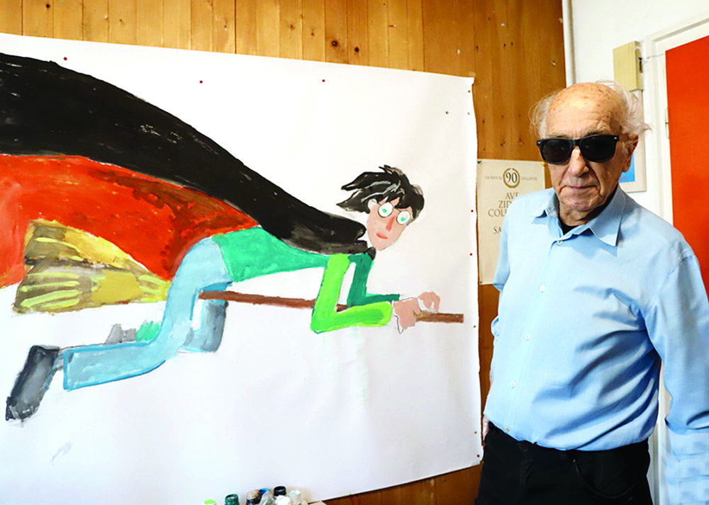 Най-възрастният илюстратор на планетата, Любен Зидаров продължава да твори на 97