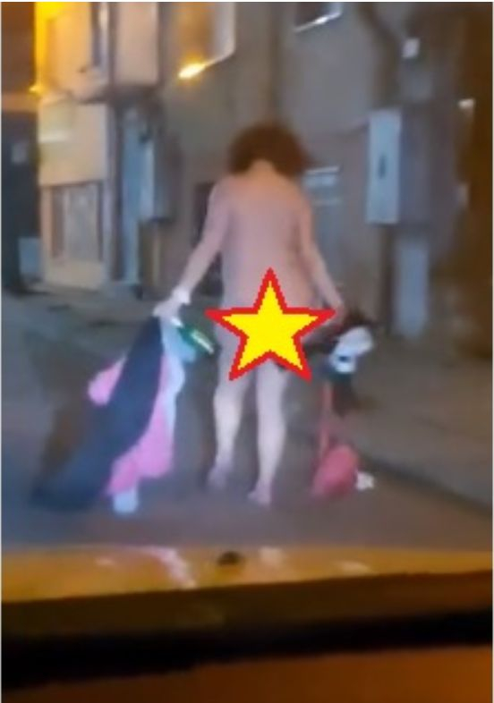 Рисковано! Чисто гола жена изскача пред колите в Пловдив и... ВИДЕО 18+