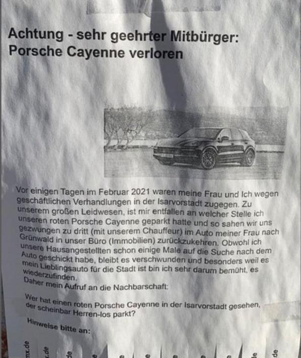 Мъж паркира червеното си "Порше" в Мюнхен, последвалото ще ви смае  