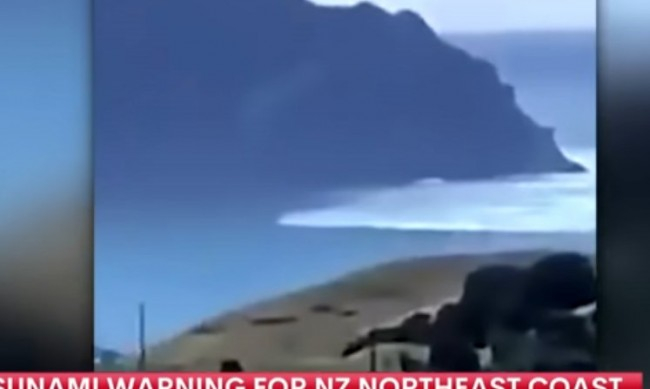 Мощно цунами заради силното земетресение край Нова Зеландия ВИДЕО