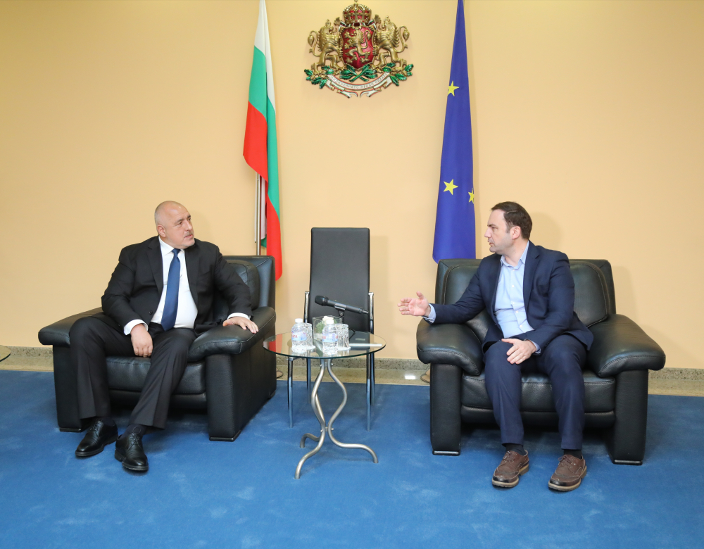 Борисов се срещна с външния министър на Северна Македония