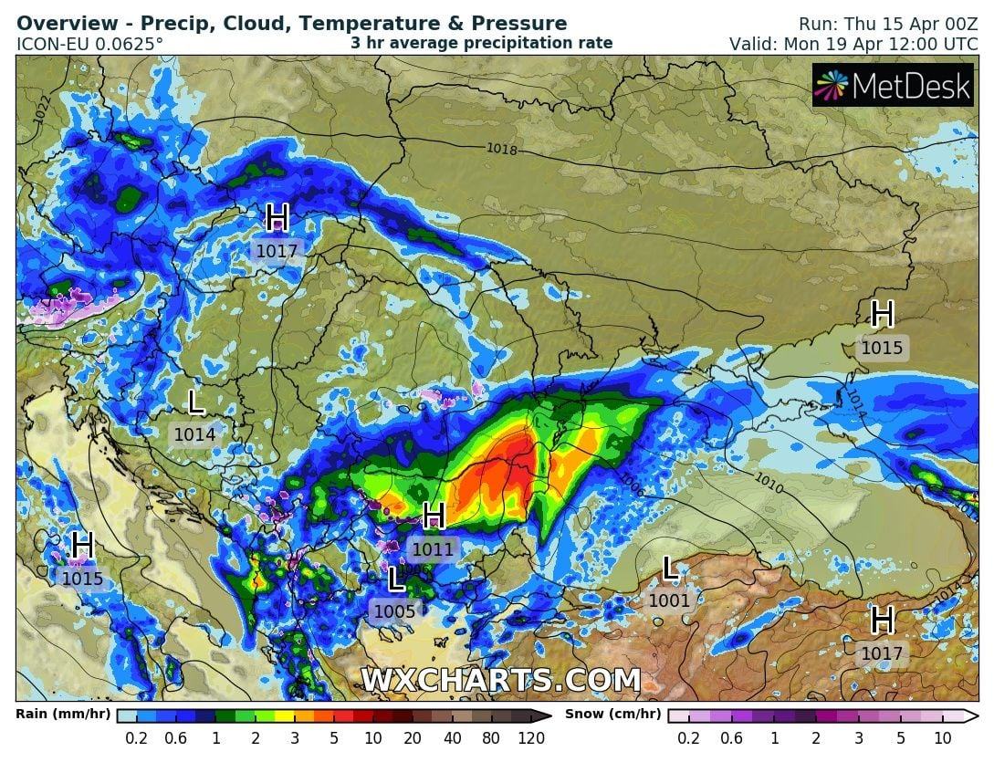 Синоптици показаха опасна стихия, нахлуваща над България до часове КАРТИ