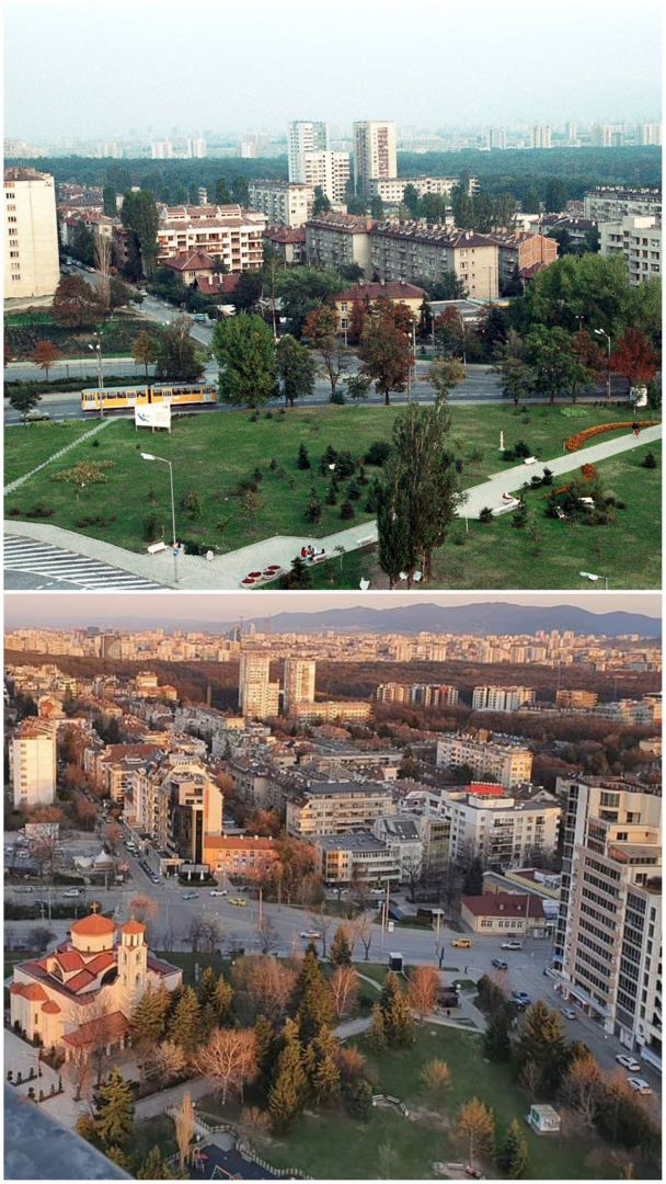 СНИМКИ показват огромната промяна в София за 40 години