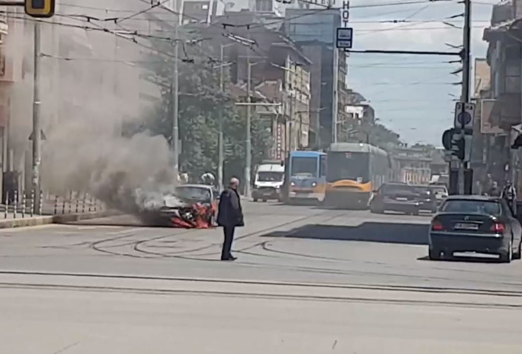 Първо ВИДЕО от опасния инцидент в София