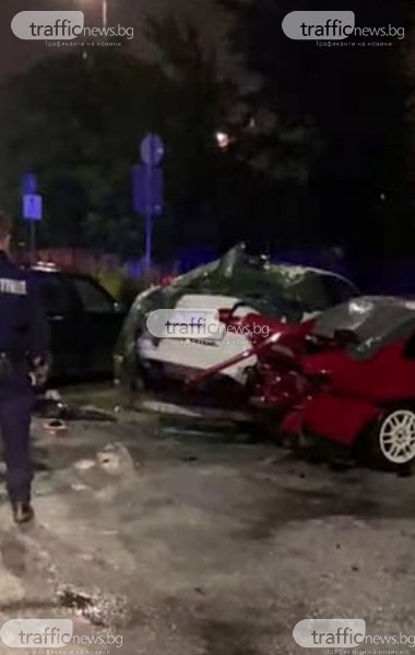 Инцидент с 5 блъснати коли в Пловдив СНИМКА