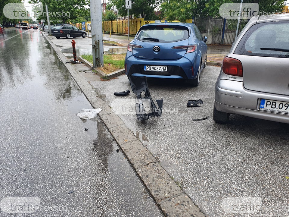 СНИМКИ и ВИДЕО показват какъв погром е направил 21 г. с BMW-то си в Пловдив